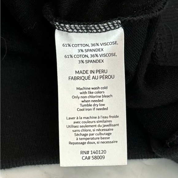 Stella & Dot The Weekend Top Size 1X Black Dolman Sleeve Snaps SOFT EUC - Picture 7 of 7